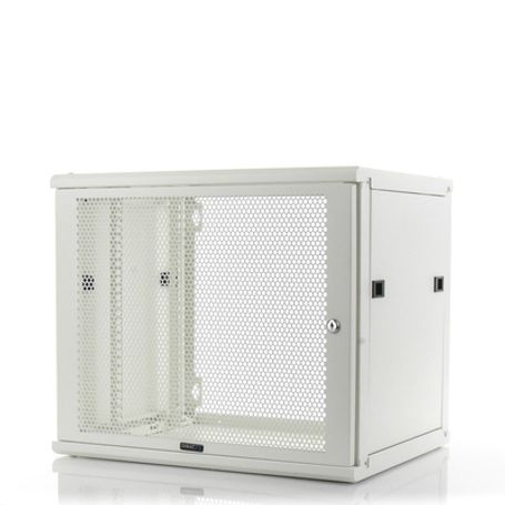 Gabinete Linkedpro De Montaje En Pared 19in Puerta Perforada 9 Ur 450 Mm De Profundidad Color Blanco