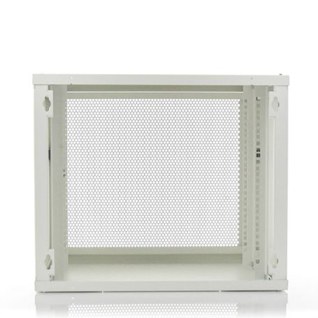 Gabinete Linkedpro De Montaje En Pared 19in Puerta Perforada 9 Ur 450 Mm De Profundidad Color Blanco