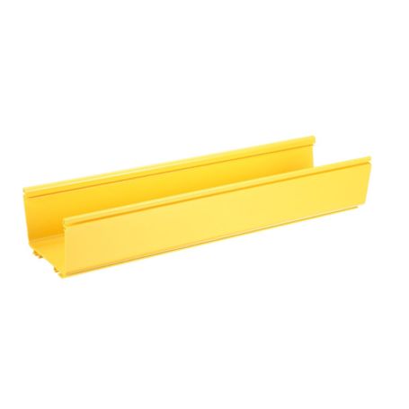 canaleta fiberrunner™ 6x4 de pvc rigido color amarillo 18 m de largo184776