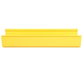 canaleta fiberrunner™ 6x4 de pvc rigido color amarillo 18 m de largo184776