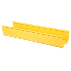 canaleta fiberrunner™ 6x4 de pvc rigido color amarillo 18 m de largo184776