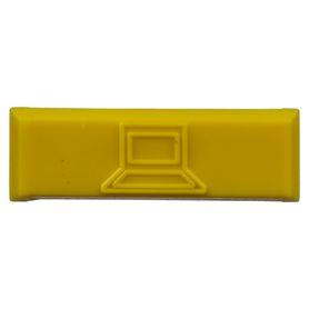 paquete de 100 iconos de datos de instalación a presión para jacks minicom de panduit de plástico color amarillo178394