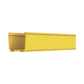 canaleta fiberrunner™ 4x4 de pvc rigido color amarillo 2 m de largo184829