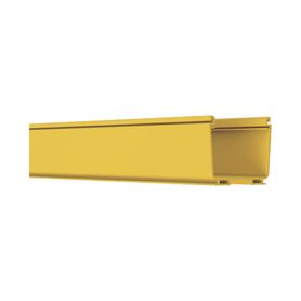 canaleta fiberrunner™ 4x4 de pvc rigido color amarillo 2 m de largo184829