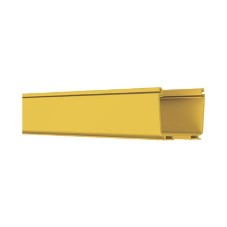 Canaleta Fiberrunner™ 4x4 De Pvc Rigido Color Amarillo 2 M De Largo