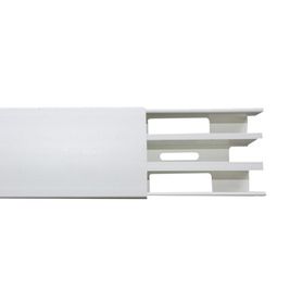 canaleta con troquel con tapa color blanco de pvc auto extinguible  40 x 62 x tramo 2m 630101250