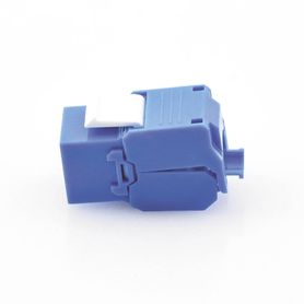 módulo jack keystone cat5e toolless con terminación en ángulo 180 º color azul compatible con faceplate y patchpanel linkedpro2