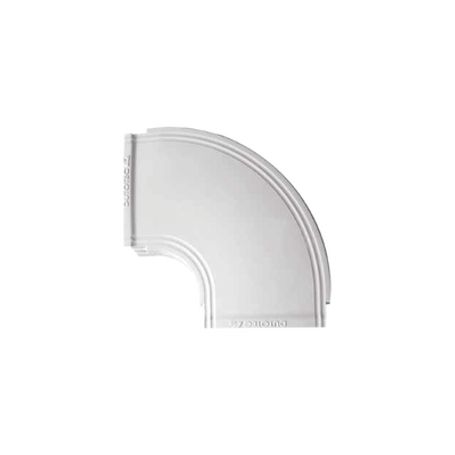 curva horizontal color blanco para canaleta thr40