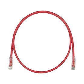 cable de parcheo tx6 utp cat6 24 awg cm color rojo 10ft