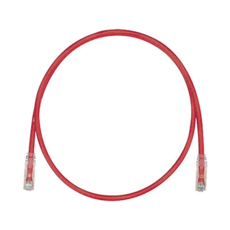 Cable De Parcheo Tx6 Utp Cat6 24 Awg Cm Color Rojo 10ft