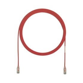 cable de parcheo tx6 utp cat6 diámetro reducido 28awg color rojo 12ft 