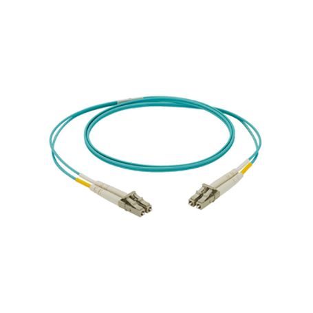 jumper de fibra optica multimodo 50125 om3 lclc duplex lszh color aqua 3 metros