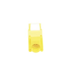 módulo jack keystone cat6a toolless con terminación en ángulo 180 º color amarillo compatible con faceplate y patchpanel linked