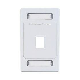 placa de pared keystone de 1 salida color blanco para jacks keystone zmax y max