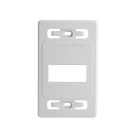 placa de pared modular max de 3 salidas color blanco