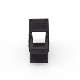 módulo jack keystone cat5e toolless con terminación en ángulo 180 º color negro compatible con faceplate y patchpanel linkedpro