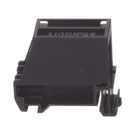 adaptador de 1 puerto para conectores tipo minicom montaje en riel din estándar de 35mm color negro183898