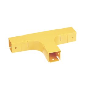 accesorio en t horizontal con ángulos a 90º para canaletas fiberrunner™ 2x2 color amarillo204383