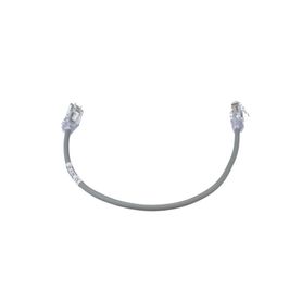 cable de parcheo tx6 utp cat6 diámetro reducido 28awg color gris 1ft 179696