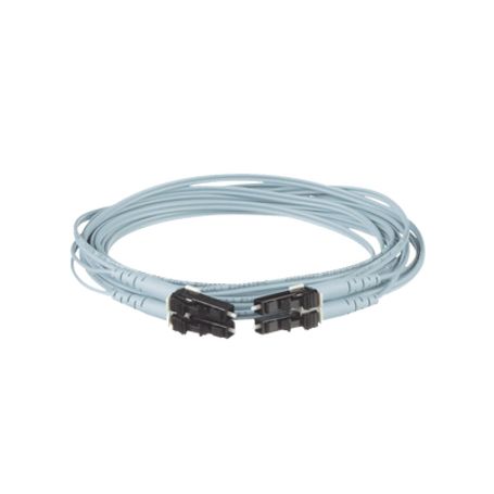 Jumper De Fibra Optica Multimodo 50/125 Om3 Lclc Duplex Ofnr (riser) Color Aqua 7 Metros