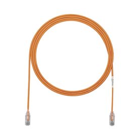 cable de parcheo tx6 utp cat6 diámetro reducido 28awg color naranja 5ft 