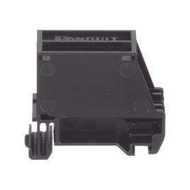 adaptador de 1 puerto para conectores tipo minicom blindado montaje en riel din estándar de 35mm color negro196934