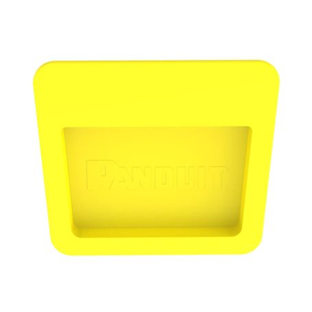 Tapa Final Para Canaletas Fiberrunner™ 4x4 De Instalación A Presión Color Amarillo