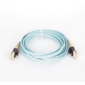 jumper pviq de fibra óptica multimodo 50125 om4 lclc duplex lszh color aqua 3 metros185606