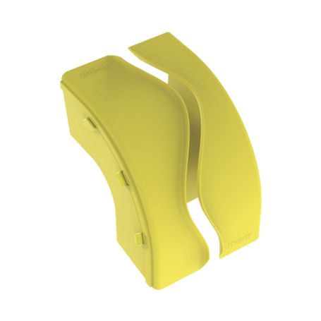 Bajada Vertical Exterior De 90º Sin Tapa Para Uso Con Canaletas 6x4 Fiberrunner™ Color Amarillo