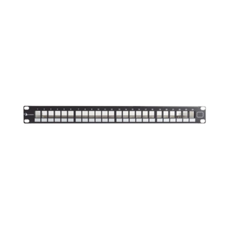 Patch Panel Utp Keystone De 24 Puertos Modular (vacio) Plano 1ur Compatible Con Jacks Keystone Utp Zmax® Y Max® Patch Panel Utp Keystone De 24 Puertos Modular (vacio) Plano 1ur Compatible Con Jacks Keystone Utp Zmax® Y Max®