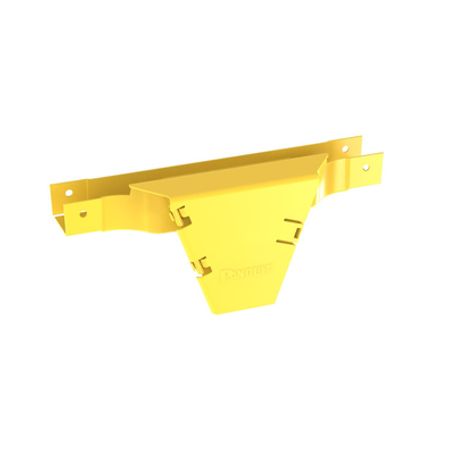 accesorio en t con conexión horizontal y bajada vertical a 90º para canaletas fiberrunner™ 2x2 color amarillo204408