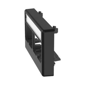 placa de mobiliario modular estándar salidas para 4 puertos minicom color negro178177