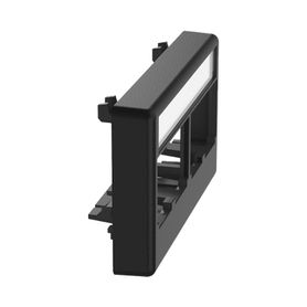 placa de mobiliario modular estándar salidas para 4 puertos minicom color negro178177