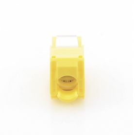 módulo jack keystone cat6 toolless con terminación en ángulo 180 º color amarillo compatible con faceplate y patchpanel linkedp