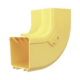 bajada vertical interior de 90º con tapa para uso con canaletas 4x4 fiberrunner™ color amarillo200270