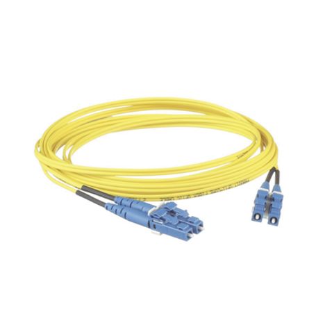 Jumper De Fibra Optica Monomodo 9/125 Os2 Lclc Duplex Lszh Color Amarillo 1 Metro