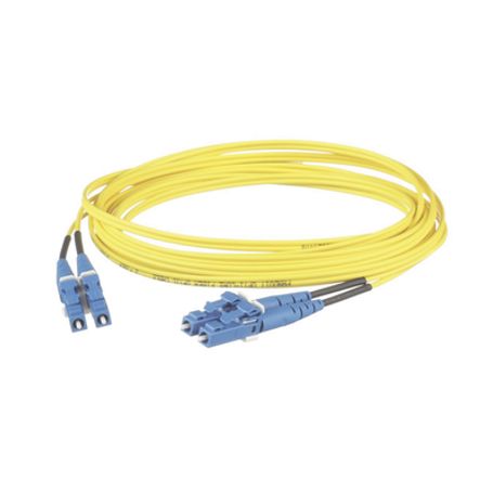 Jumper De Fibra Optica Monomodo 9/125 Os2 Lclc Duplex Lszh Color Amarillo 1 Metro