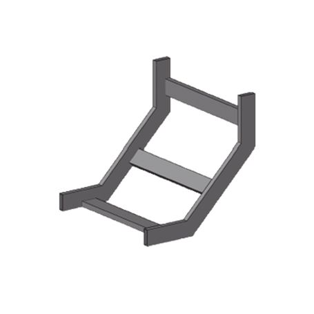 Curva Vertical Interior Epoxica Para Charola Tubular De 12 De Ancho Incluye Cople Y Tornilleria 