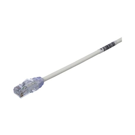 cable de parcheo utp cat6a cmlszh diámetro reducido 28awg color blanco mate 1ft