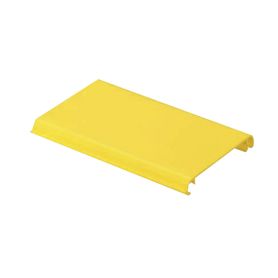 tapa con bisagra a presión para canaleta fiberrunner™ fr4x4yl2 de pvc rigido color amarillo 2 m de largo