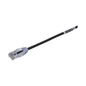 cable de parcheo tx6 utp cat6 diámetro reducido 28awg color negro 1ft 179693