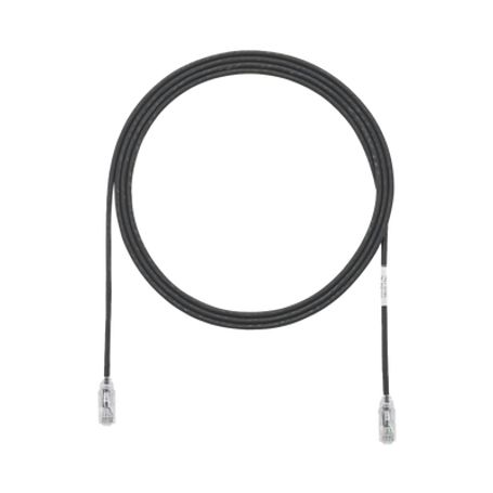 Cable De Parcheo Tx6 Utp Cat6 Diámetro Reducido (28awg) Color Negro 1ft 