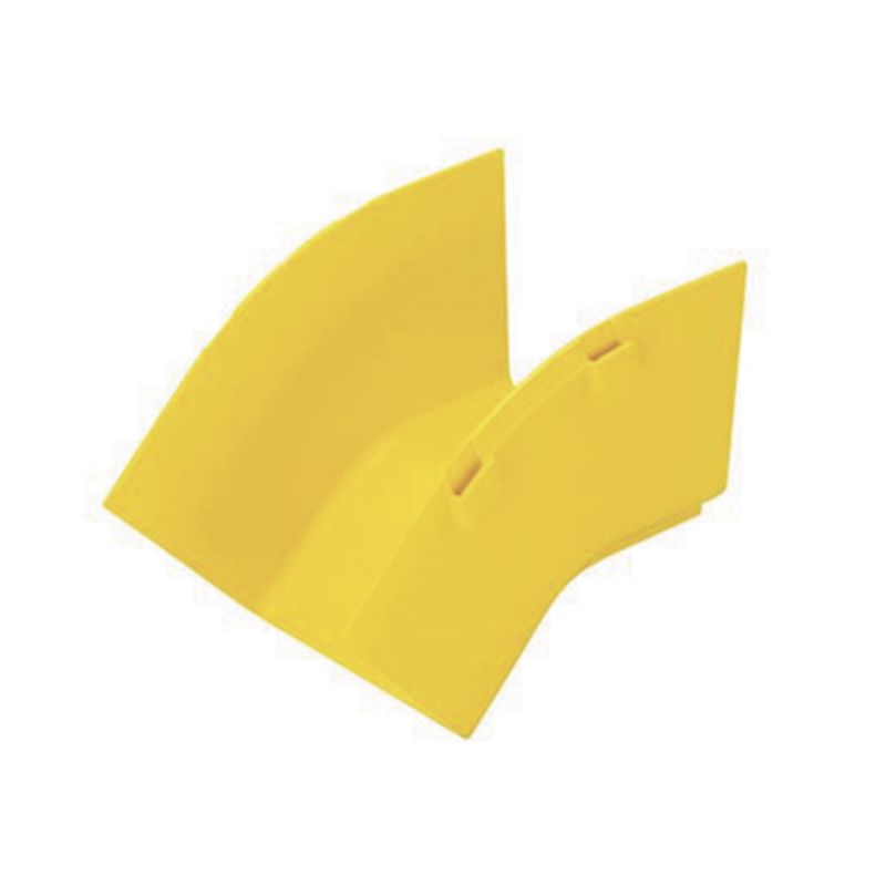 Bajada Vertical Exterior De 45º Sin Tapa Para Uso Con Canaletas 4x4 Fiberrunner™ Color Amarillo