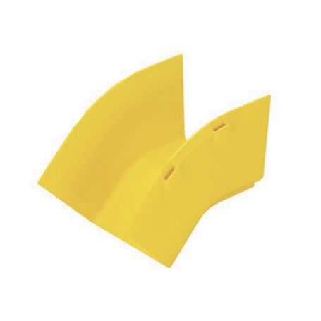 Bajada Vertical Exterior De 45º Sin Tapa Para Uso Con Canaletas 4x4 Fiberrunner™ Color Amarillo