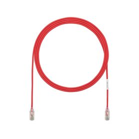 cable de parcheo tx6 utp cat6 diámetro reducido 28awg color rojo 33ft 