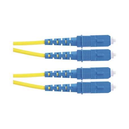 jumper de fibra optica monomodo 9125 os2 scsc duplex ofnr riser color amarillo 5 metros