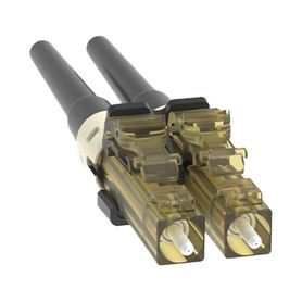 conector de fibra óptica lc duplex opticam multimodo 625125 om1 prepulido color negro182591