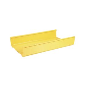 canaleta fiberrunner™ 12x4 de pvc rigido color amarillo 18 m de largo184768