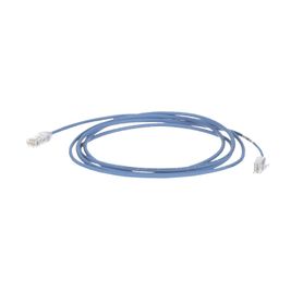 cable de parcheo tx6 utp cat6 diámetro reducido 28awg color azul 65ft 