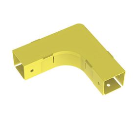 ángulo recto a 90º horizontal con tapa para canaletas fiberrunner™ 2x2 color amarillo204528